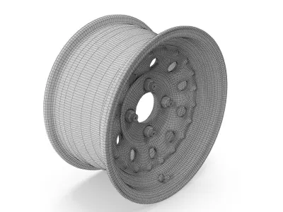 American Racing Outlaw II Wheel Natural 3D model