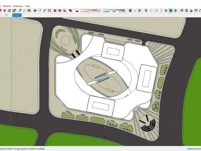 Sketchup Commercial Complex M5 3D model