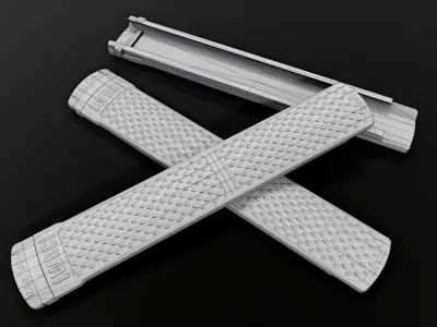 LWRCI RailSkin Picatinny Handguard Grip Panel Low-poly 3D model