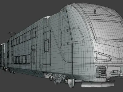 Stadler Kiss train USA 3D model