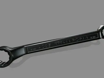 wrench 2 Low-poly 3D model