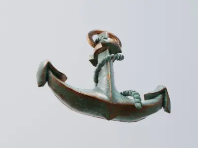 ship Anchor  Low-poly 3D model