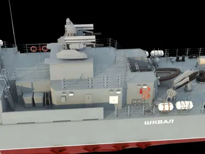 Karakurt class corvette 22800 3D model