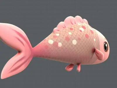 Fish V01 Low-poly 3D model