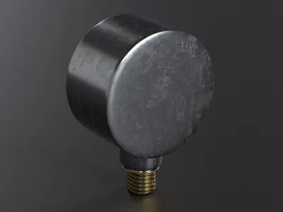 Pressure Gauge Low-poly 3D model
