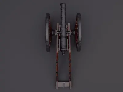 realistic cannon 3D model