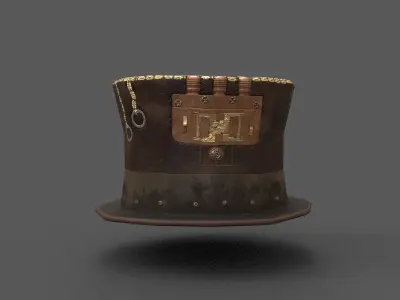  Steampunk  hat Low-poly 3D model purchase
