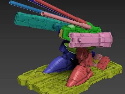 Macaroni 2 Monster 100mm Static Set 3D print model