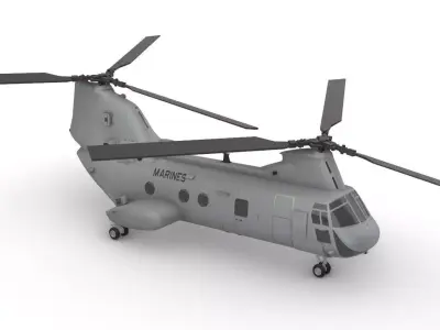 CH-46E Sea Knight 3D print model
