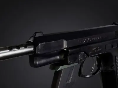 CZ75 Automatic Gun Low-poly 3D model