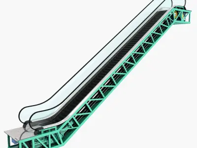 Escalator 02 3D model