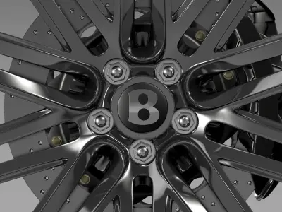 Bentley Continental GT Speed 2014 wheel  3D model