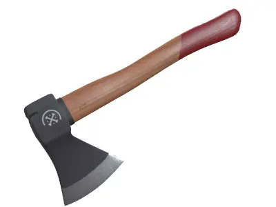 Axe Wooden Low-poly 3D model