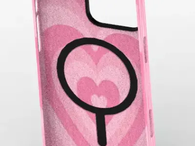 Cyber Pink Mask Cat MagSafe Case for iPhone 16 Pro Max 3D print model