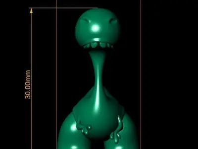 Cartoon Dinosaur 3D print model