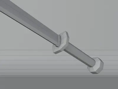Medieval Sword  Free low-poly 3D model