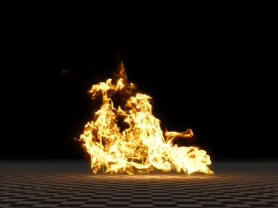 3D Fire 3D model