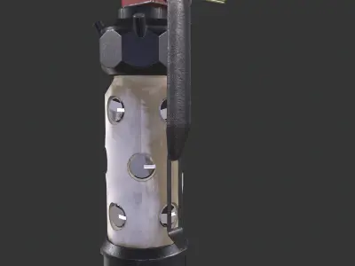 Flash grenade Low-poly 3D model buy