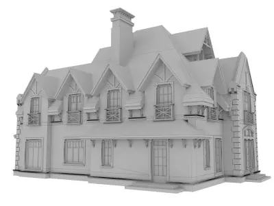 Private house 3D model 9