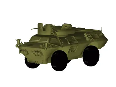 Armored Security Vehicle 3D model