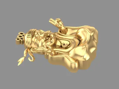 Lord Buddha Pandent 3D print model