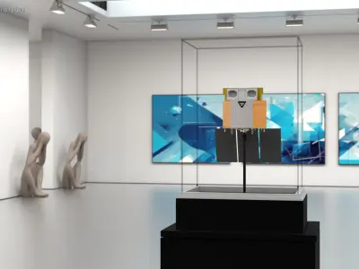 Satellite Spacecraft Display Case 3D model
