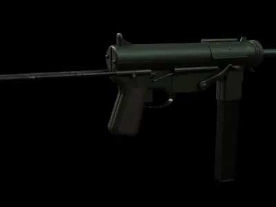 M3 Grease Gun Low-poly 3D model buy