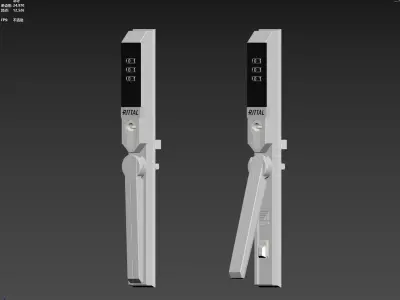 combination lock 3D model purchase