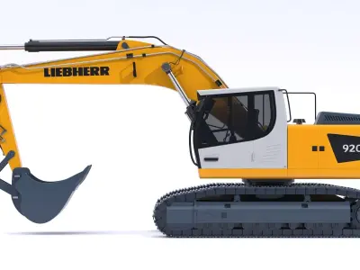 Liebherr R920 Litronic Crawler Excavator 3D model