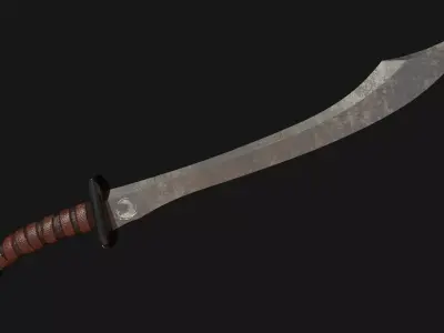 Stylized Sword Game Ready 3D Model 3D model