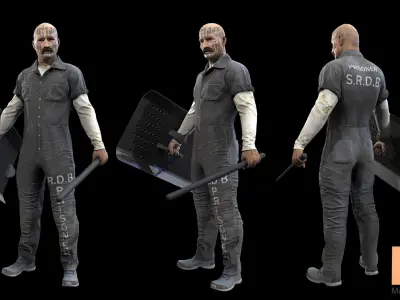 Adventure Charater 05 Low-poly 3D model