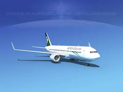 Boeing 767-300 Air New Zealand 3D model