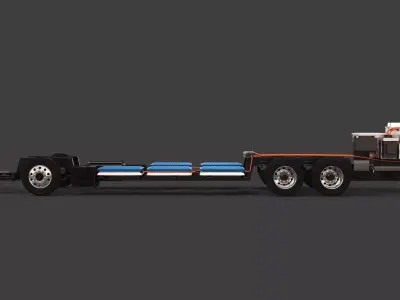 Electric Bus Chassis 3D model