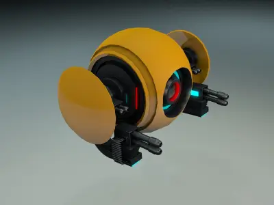 Sci fi drone 3D model from CGTrader