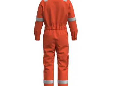 workwear - anti fire clothing  3D model