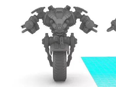 Project Raptor- Wheeled Raptor Lower Chassis 3D print model
