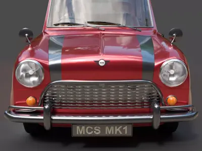 Vintage Mini Cooper S - Hyper-Detailed British Icon 3D model
