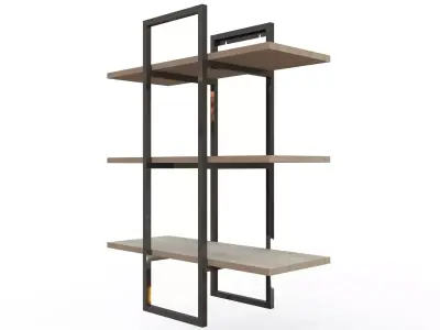 Industrial Modular Shelf 3D model