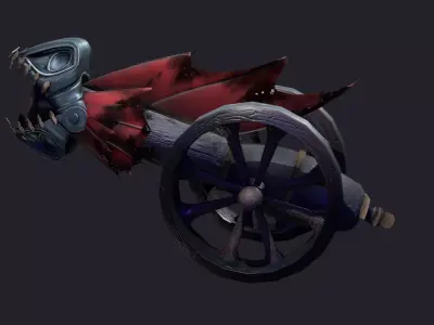 canon Low-poly 3D model by tomweissenbach-dd61bb