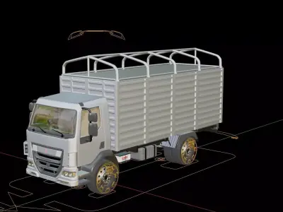 Kenworth K370 Cargo Truck 2014 3D model