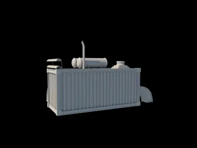 container home Low-poly 3D model