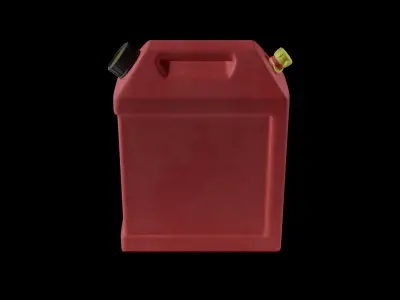 Rectangular Gas Can Low-poly 3D model