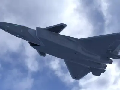 J-20 aircraft model 3D model