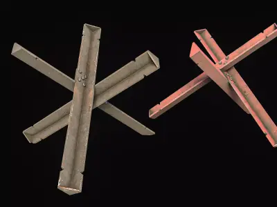 Czech Hedgehogs Low-poly 3D model