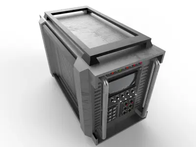 Military Radio Model 03 Low-poly 3D model