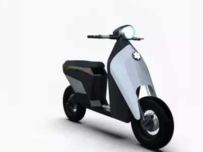 Luxury Electric Scooter Concept Modern Urban Mobility 3D Model 3D model