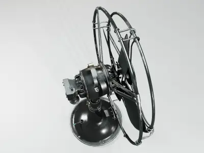 Old Fan Low-poly 3D model purchase
