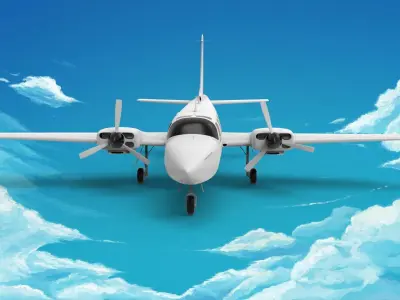 Piper Aerostar 3D model purchase