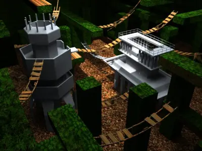 Escalation maze Free 3D model
