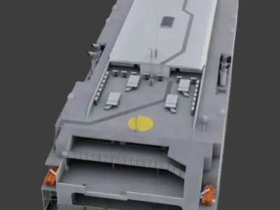 High speed ferry Bornholmslinjen Express 5 3D model Low-poly 3D model